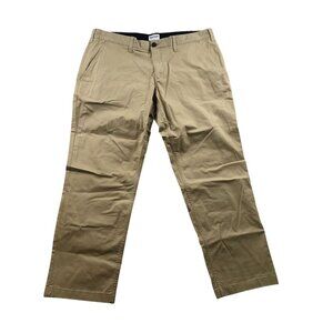 Timberland Mens Pants 40x30 Khaki Chino Straight Tan Casual Flat Front Cotton